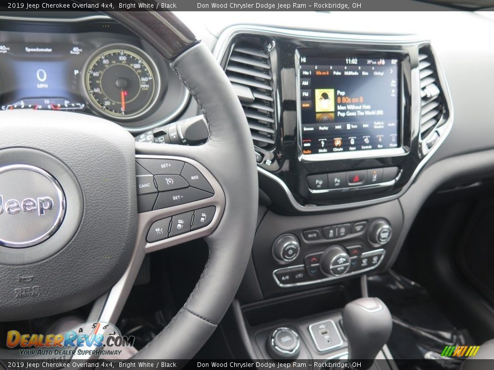 2019 Jeep Cherokee Overland 4x4 Bright White / Black Photo #18