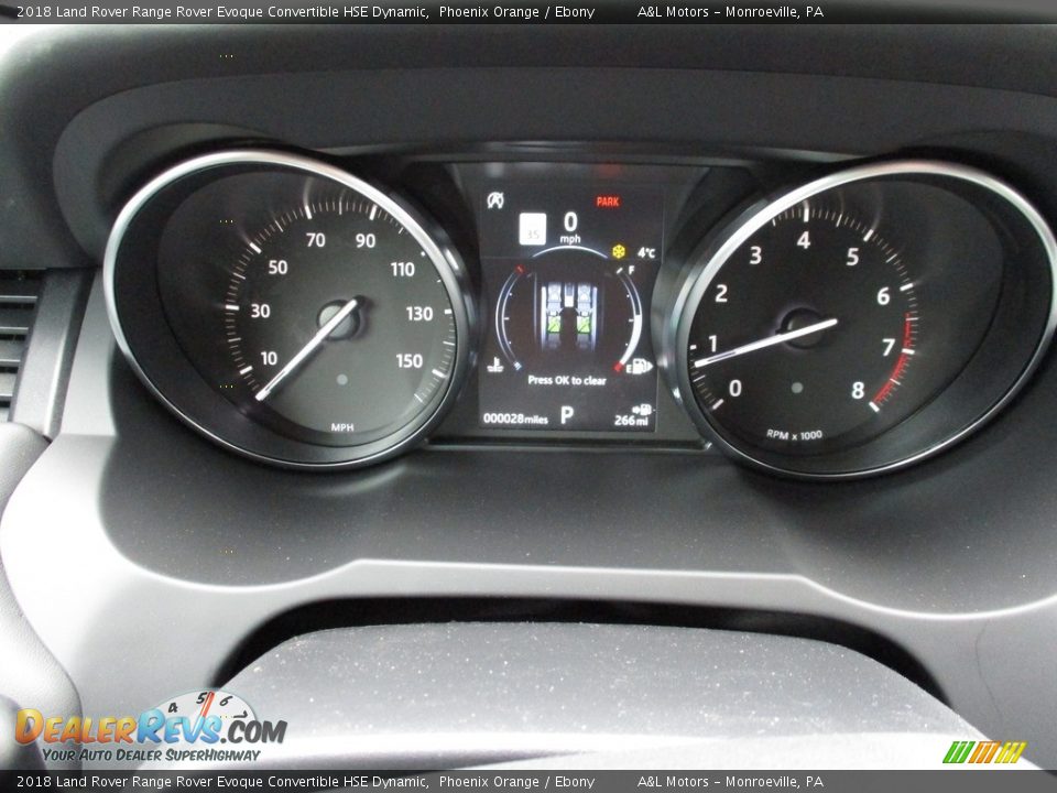 2018 Land Rover Range Rover Evoque Convertible HSE Dynamic Phoenix Orange / Ebony Photo #20