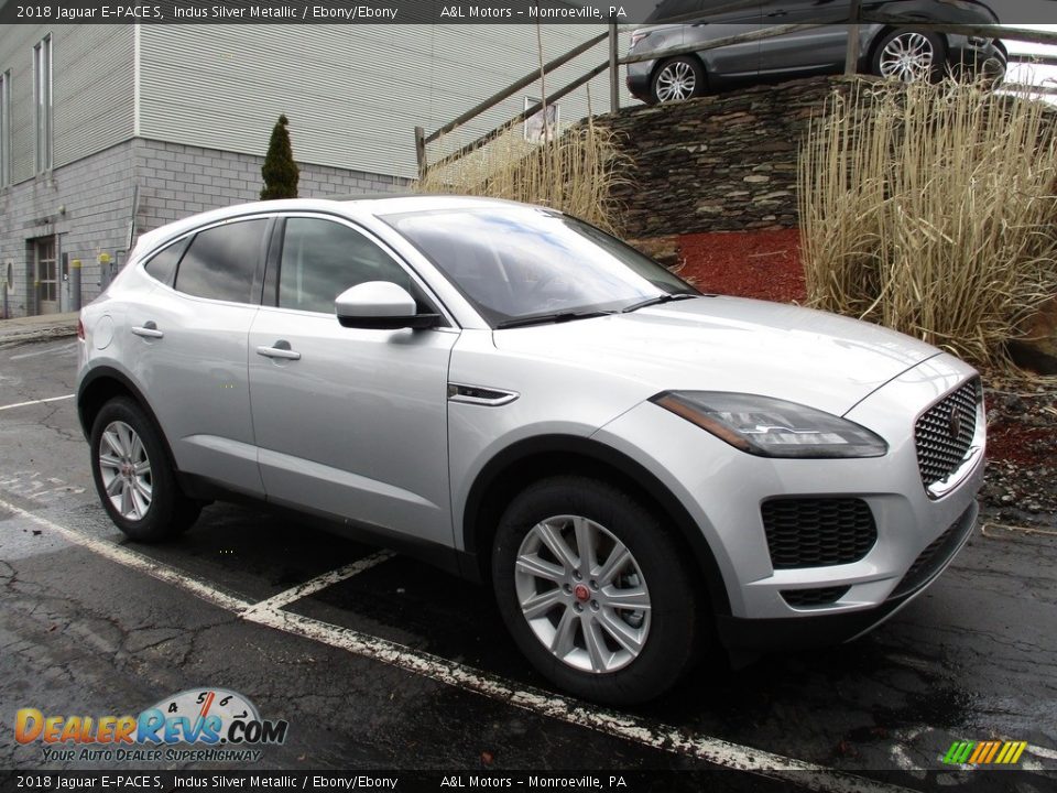2018 Jaguar E-PACE S Indus Silver Metallic / Ebony/Ebony Photo #1