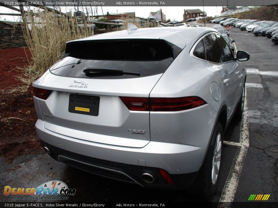 2018 Jaguar E-PACE S Indus Silver Metallic / Ebony/Ebony Photo #3