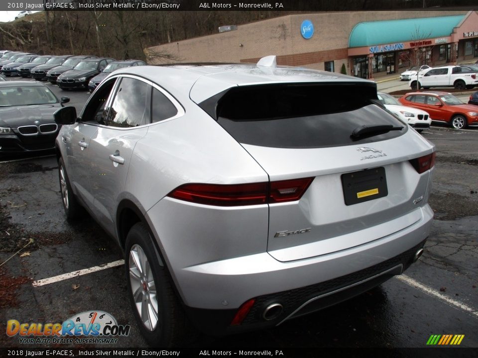 2018 Jaguar E-PACE S Indus Silver Metallic / Ebony/Ebony Photo #6
