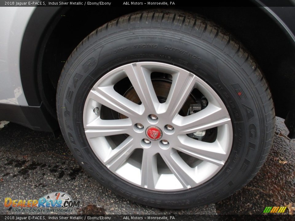 2018 Jaguar E-PACE S Indus Silver Metallic / Ebony/Ebony Photo #7
