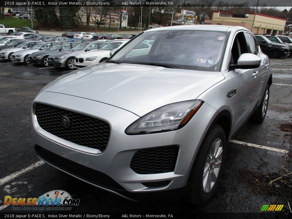 2018 Jaguar E-PACE S Indus Silver Metallic / Ebony/Ebony Photo #8