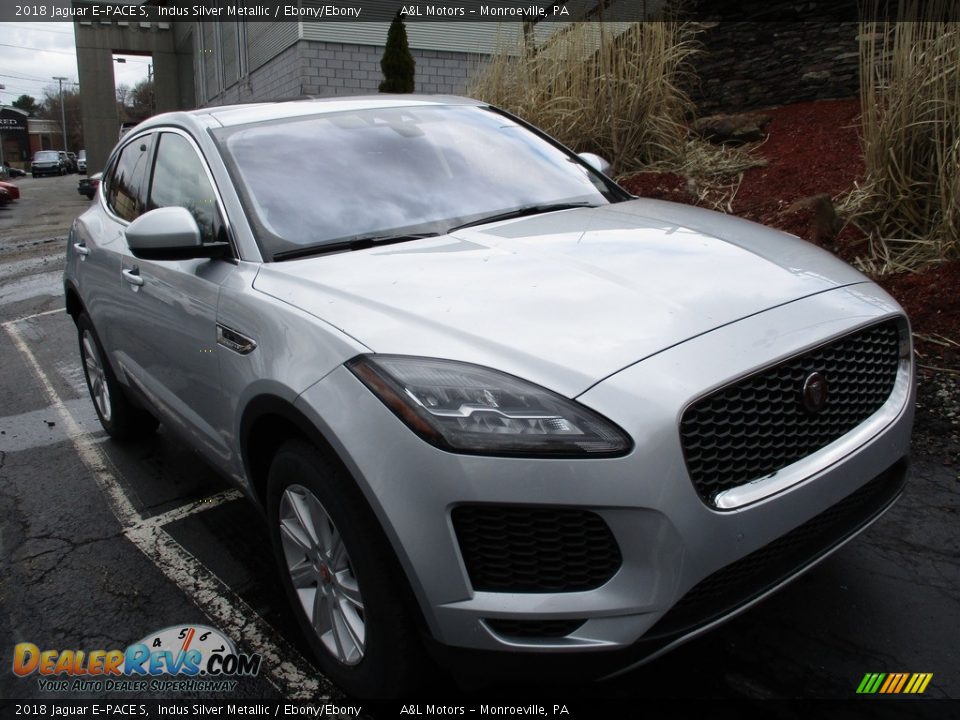 2018 Jaguar E-PACE S Indus Silver Metallic / Ebony/Ebony Photo #10