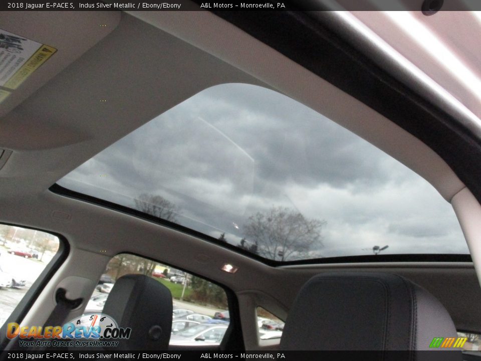 2018 Jaguar E-PACE S Indus Silver Metallic / Ebony/Ebony Photo #12