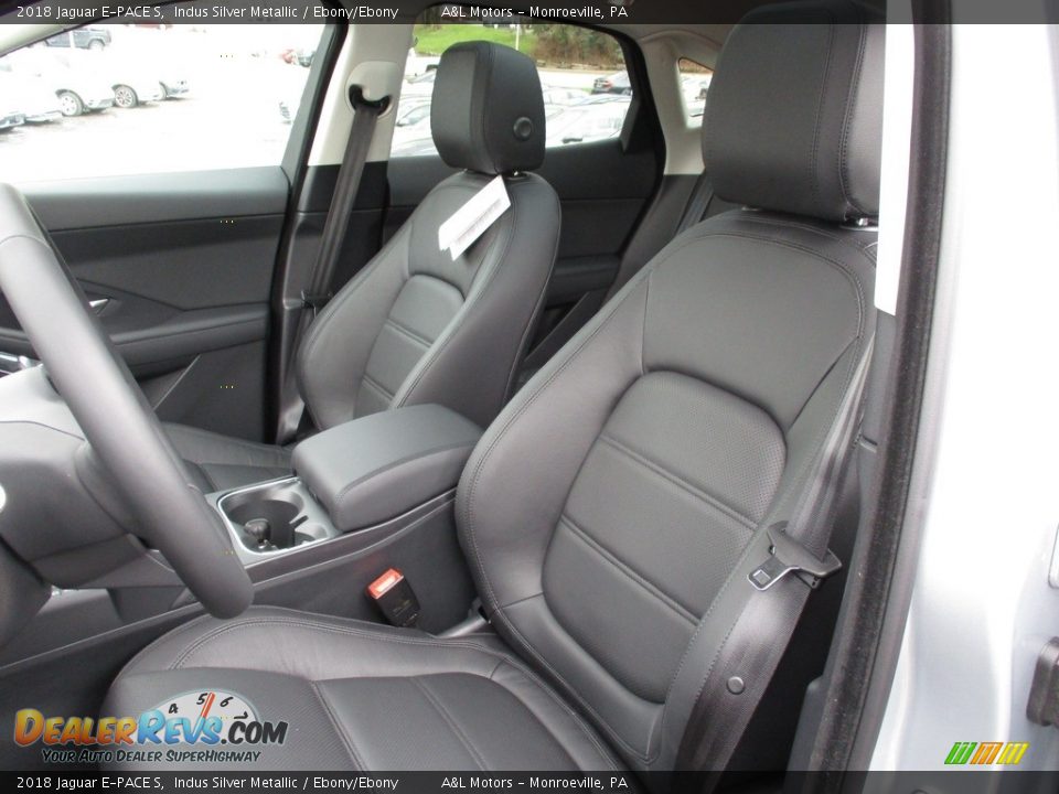 2018 Jaguar E-PACE S Indus Silver Metallic / Ebony/Ebony Photo #13