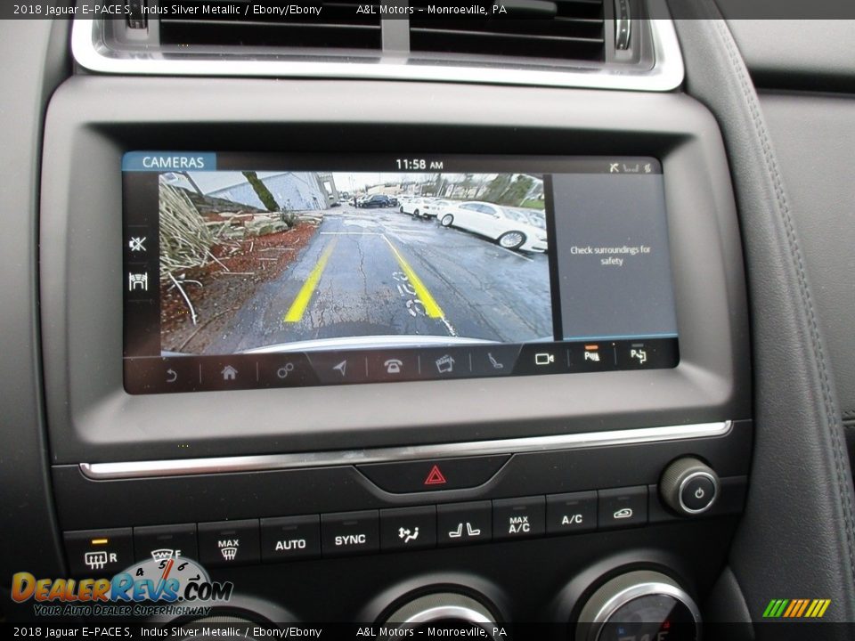 2018 Jaguar E-PACE S Indus Silver Metallic / Ebony/Ebony Photo #18