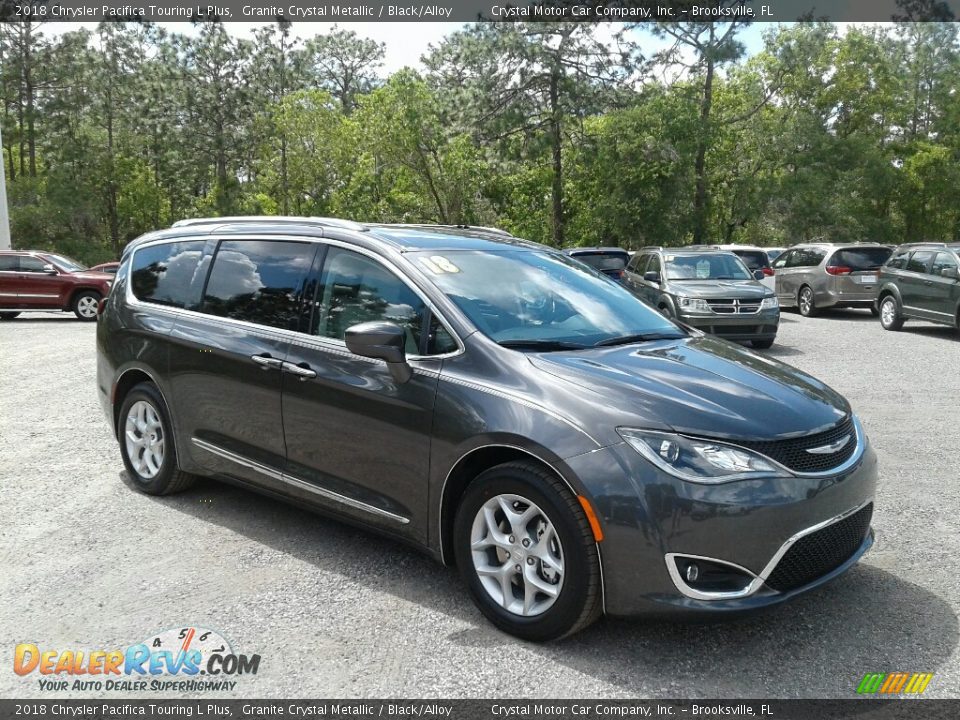 2018 Chrysler Pacifica Touring L Plus Granite Crystal Metallic / Black/Alloy Photo #7