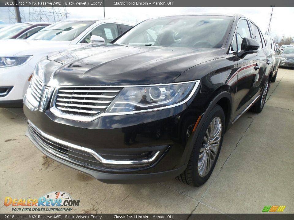 2018 Lincoln MKX Reserve AWD Black Velvet / Ebony Photo #1