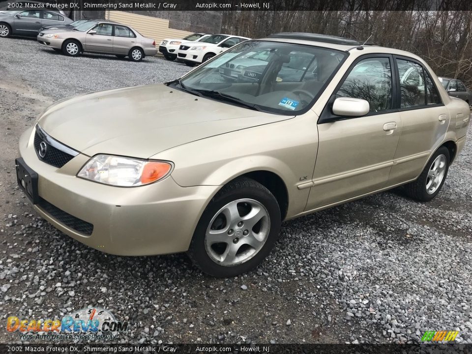 2002 Mazda Protege DX Shimmering Sand Metallic / Gray Photo #1