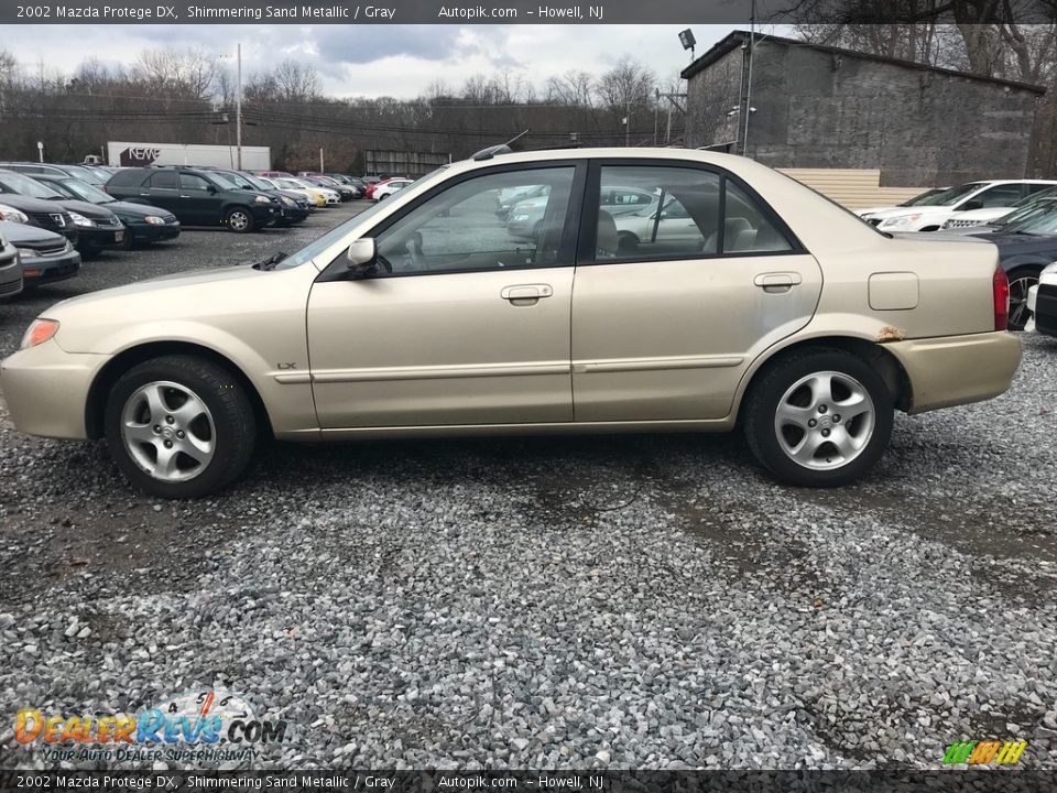 2002 Mazda Protege DX Shimmering Sand Metallic / Gray Photo #2