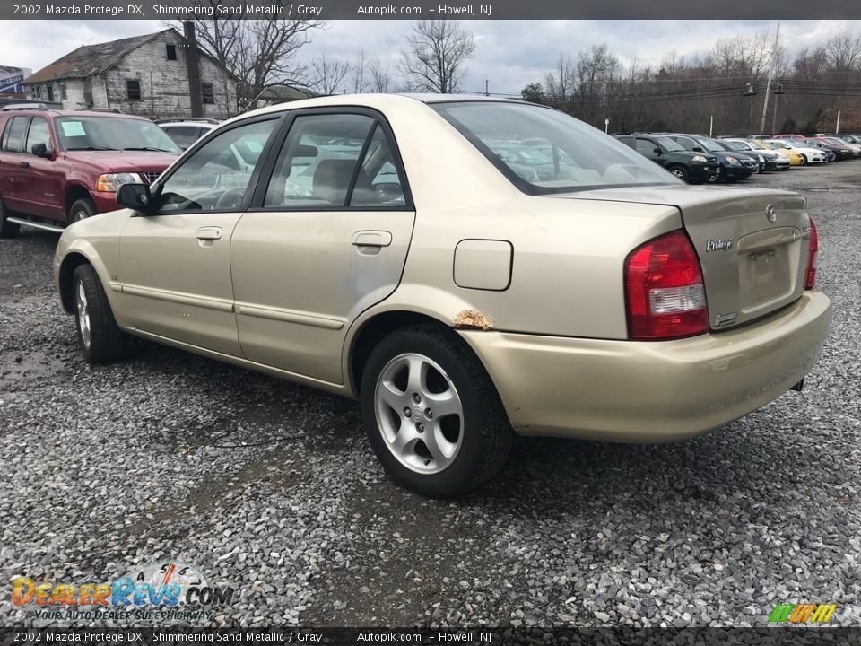 2002 Mazda Protege DX Shimmering Sand Metallic / Gray Photo #3