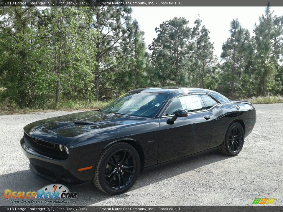 2018 Dodge Challenger R/T Pitch Black / Black Photo #1