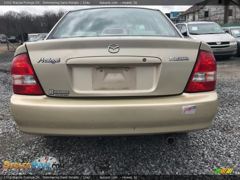 2002 Mazda Protege DX Shimmering Sand Metallic / Gray Photo #4