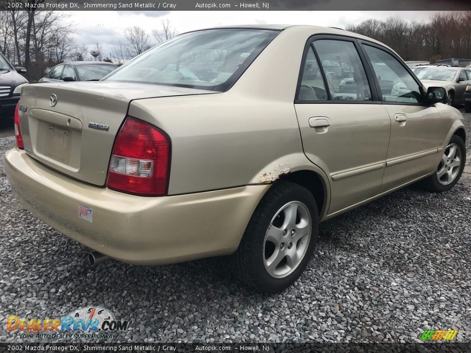 2002 Mazda Protege DX Shimmering Sand Metallic / Gray Photo #5