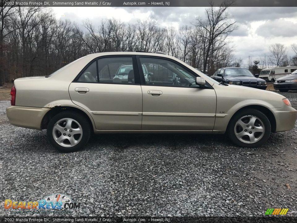 2002 Mazda Protege DX Shimmering Sand Metallic / Gray Photo #6