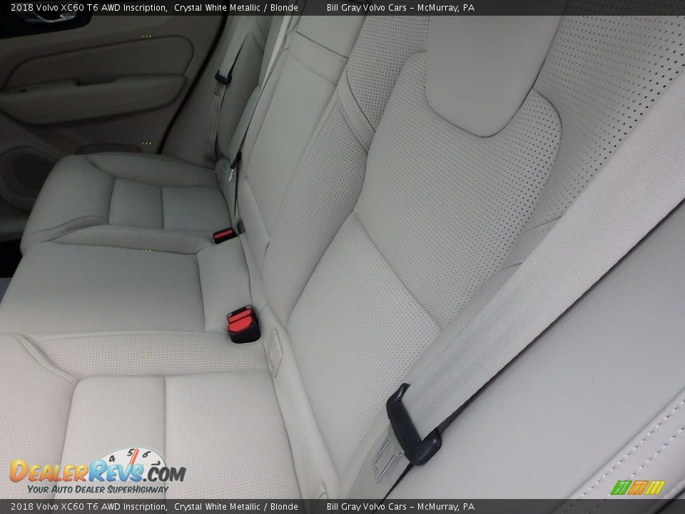 2018 Volvo XC60 T6 AWD Inscription Crystal White Metallic / Blonde Photo #8