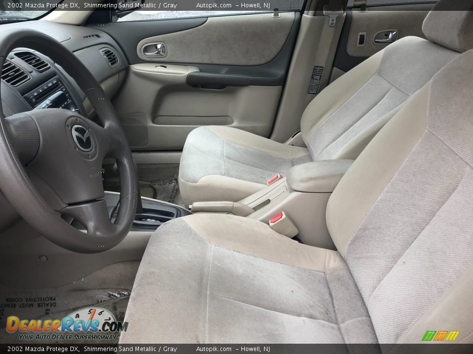 2002 Mazda Protege DX Shimmering Sand Metallic / Gray Photo #9
