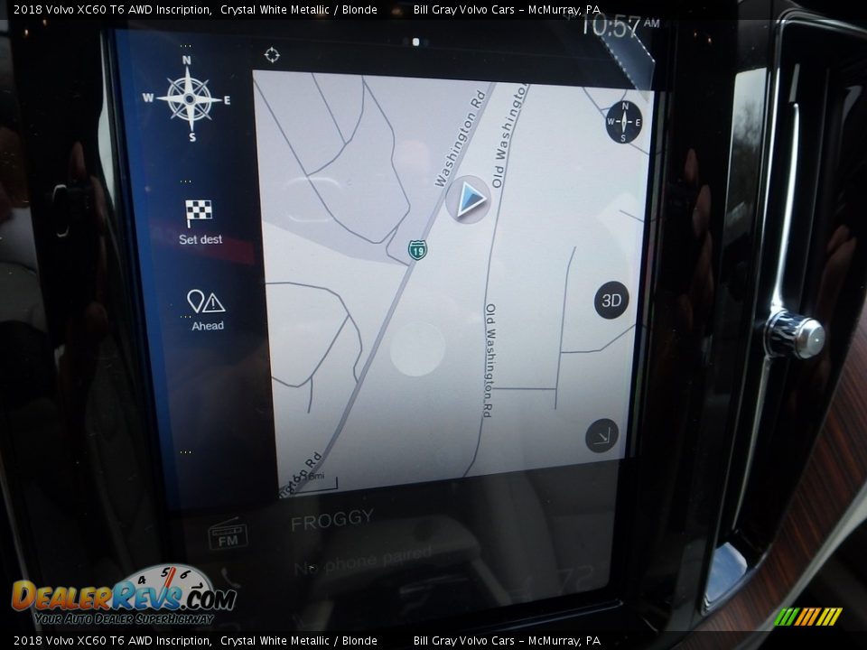 2018 Volvo XC60 T6 AWD Inscription Crystal White Metallic / Blonde Photo #13