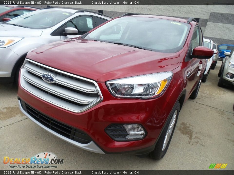 2018 Ford Escape SE 4WD Ruby Red / Charcoal Black Photo #1