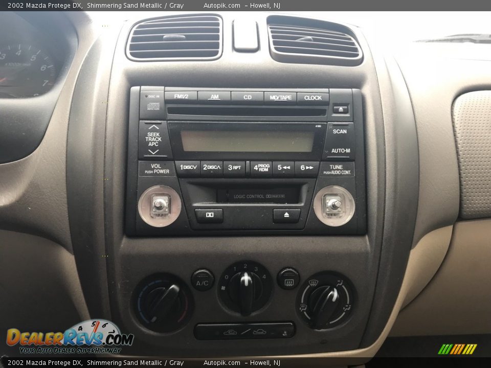 2002 Mazda Protege DX Shimmering Sand Metallic / Gray Photo #12