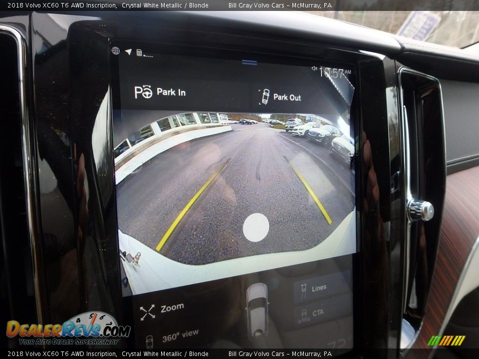 2018 Volvo XC60 T6 AWD Inscription Crystal White Metallic / Blonde Photo #15