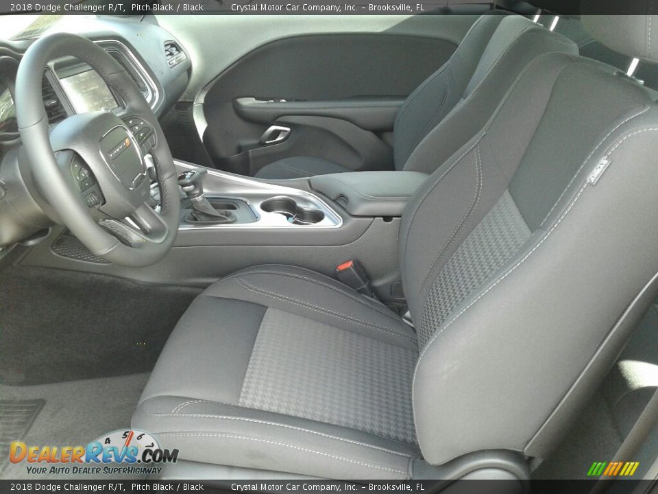 2018 Dodge Challenger R/T Pitch Black / Black Photo #9