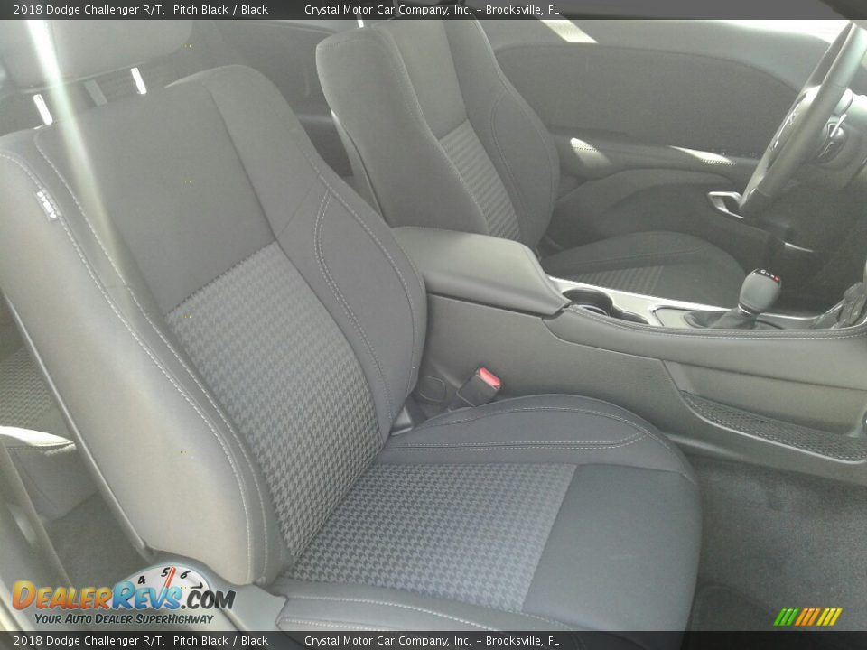 2018 Dodge Challenger R/T Pitch Black / Black Photo #12