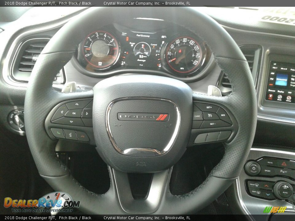 2018 Dodge Challenger R/T Pitch Black / Black Photo #14