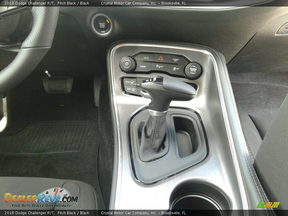 2018 Dodge Challenger R/T Pitch Black / Black Photo #16