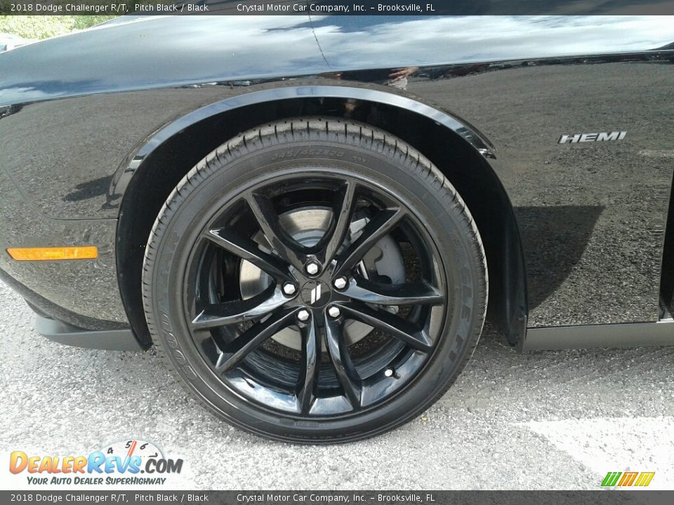 2018 Dodge Challenger R/T Pitch Black / Black Photo #20