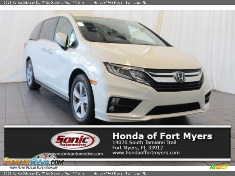 2018 Honda Odyssey EX White Diamond Pearl / Mocha Photo #1