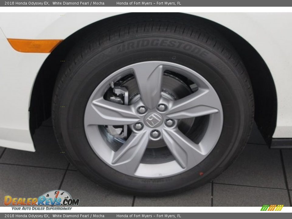 2018 Honda Odyssey EX White Diamond Pearl / Mocha Photo #12
