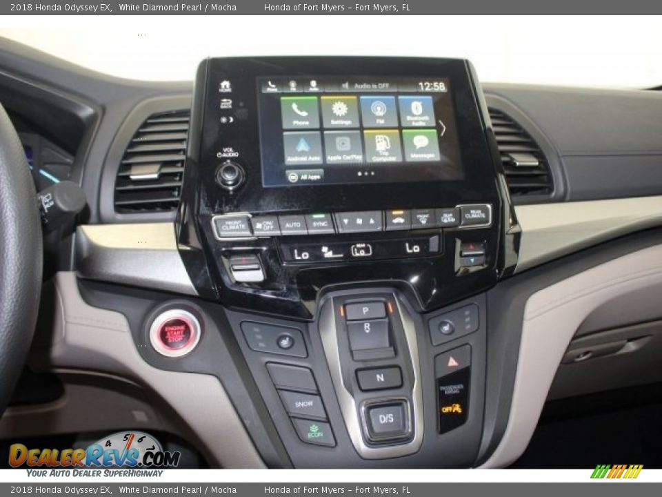 2018 Honda Odyssey EX White Diamond Pearl / Mocha Photo #22