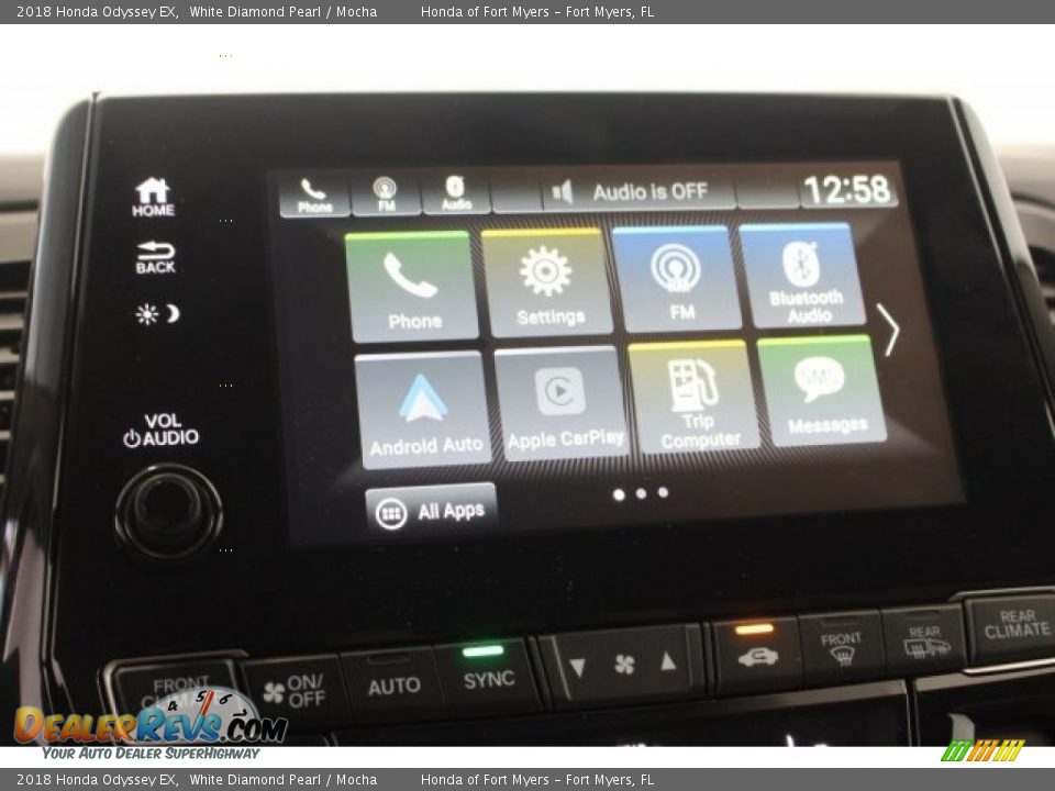 2018 Honda Odyssey EX White Diamond Pearl / Mocha Photo #24