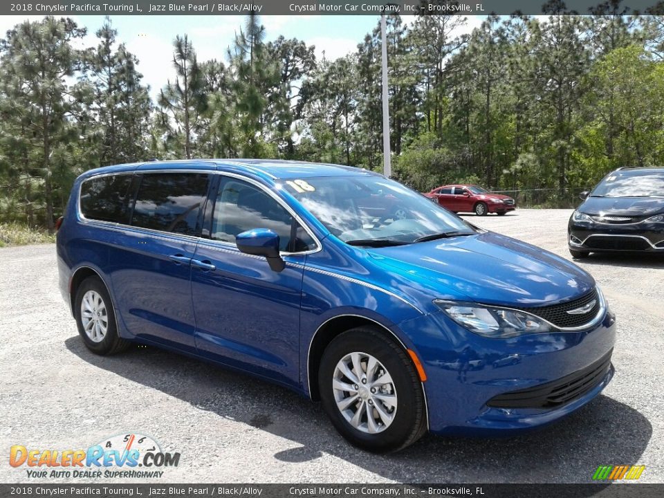 2018 Chrysler Pacifica Touring L Jazz Blue Pearl / Black/Alloy Photo #7