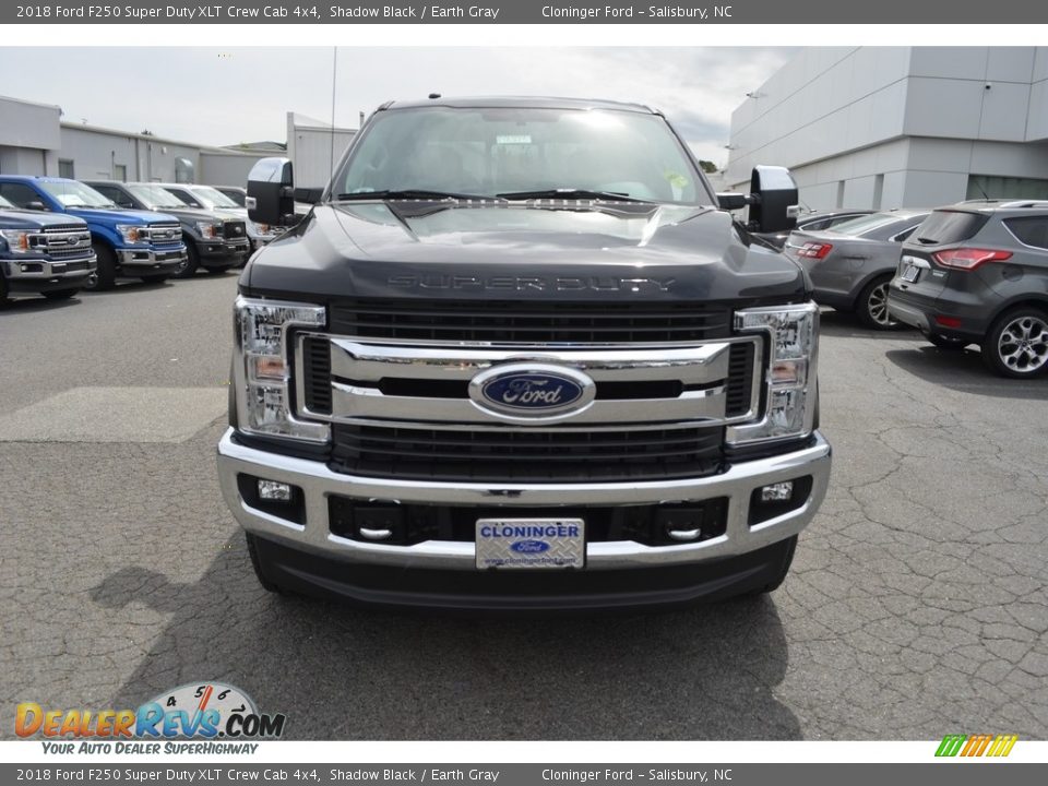 2018 Ford F250 Super Duty XLT Crew Cab 4x4 Shadow Black / Earth Gray Photo #4