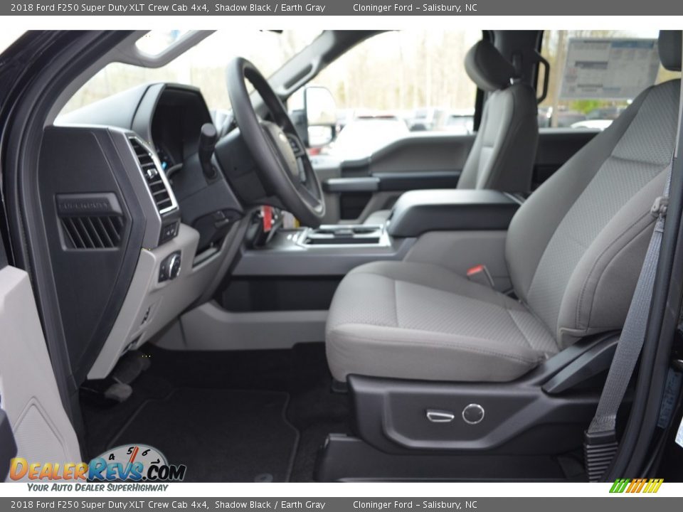 2018 Ford F250 Super Duty XLT Crew Cab 4x4 Shadow Black / Earth Gray Photo #8