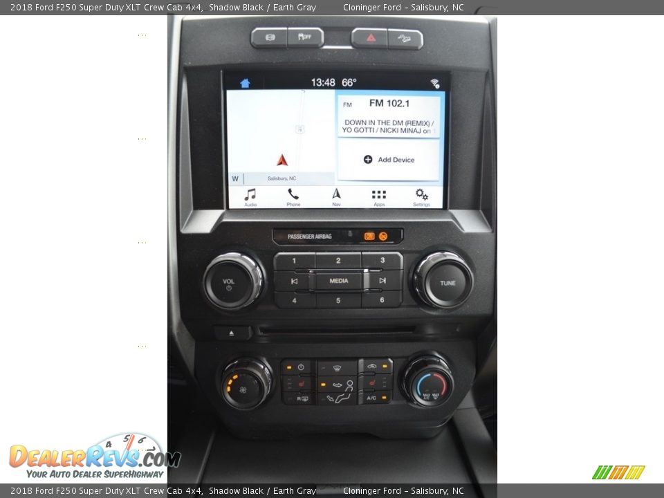 2018 Ford F250 Super Duty XLT Crew Cab 4x4 Shadow Black / Earth Gray Photo #11