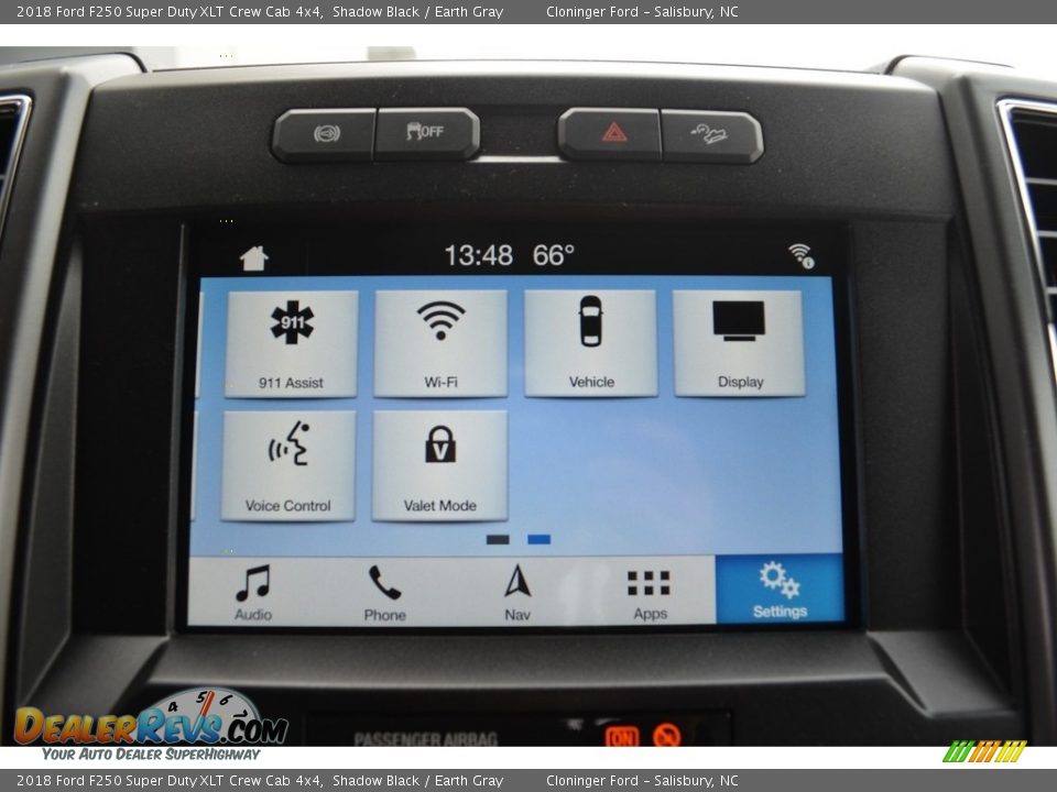 2018 Ford F250 Super Duty XLT Crew Cab 4x4 Shadow Black / Earth Gray Photo #13