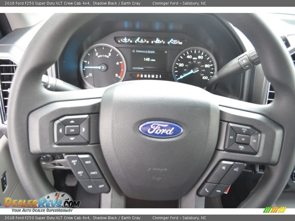 2018 Ford F250 Super Duty XLT Crew Cab 4x4 Shadow Black / Earth Gray Photo #19