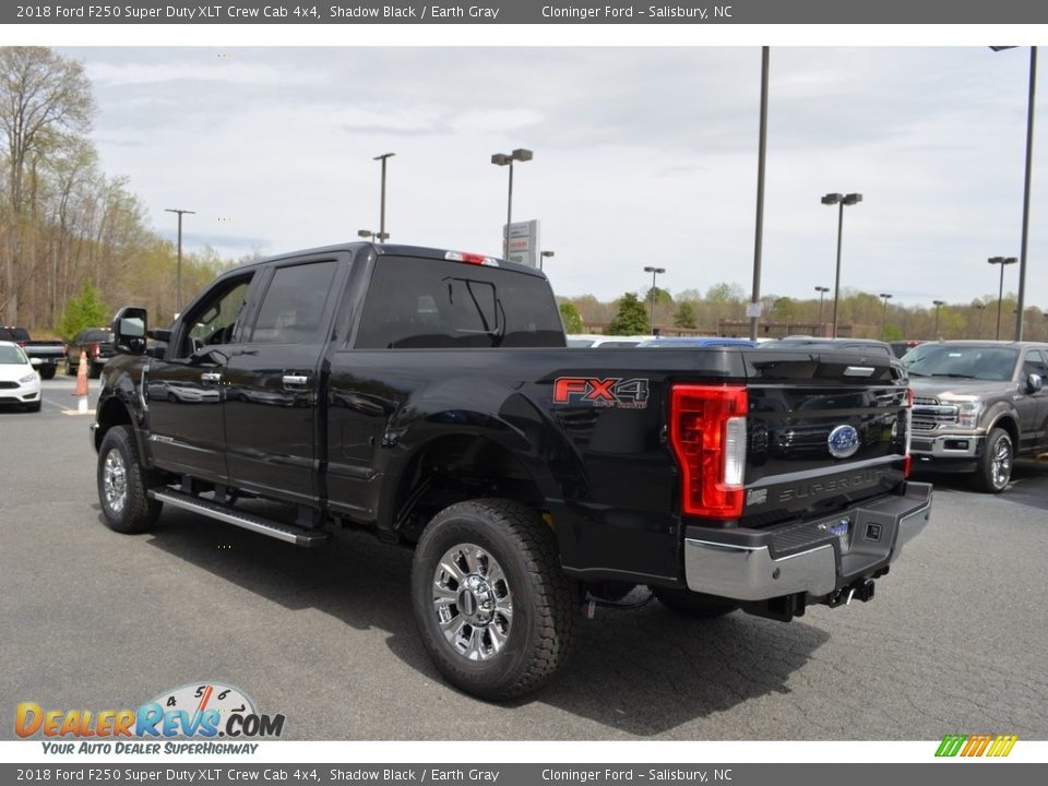 2018 Ford F250 Super Duty XLT Crew Cab 4x4 Shadow Black / Earth Gray Photo #22