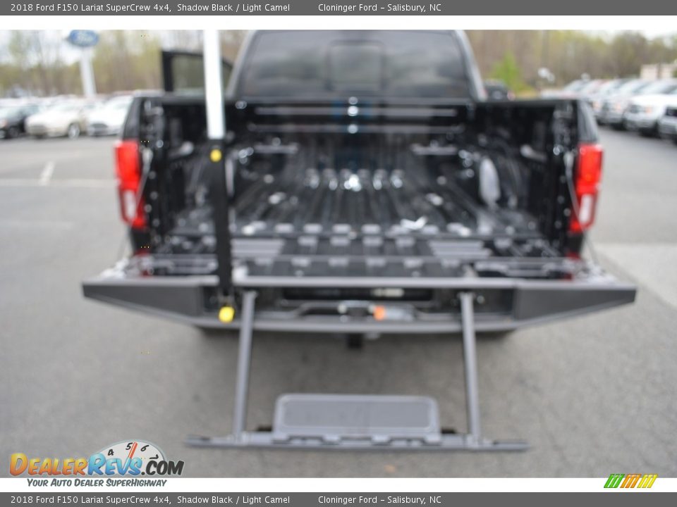 2018 Ford F150 Lariat SuperCrew 4x4 Shadow Black / Light Camel Photo #6