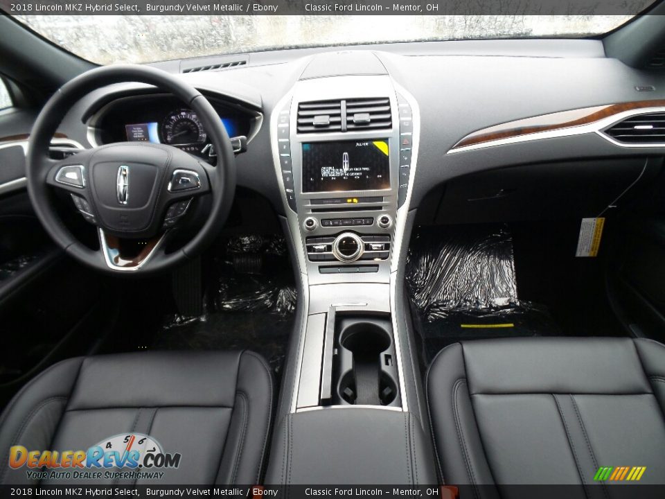 Ebony Interior - 2018 Lincoln MKZ Hybrid Select Photo #7