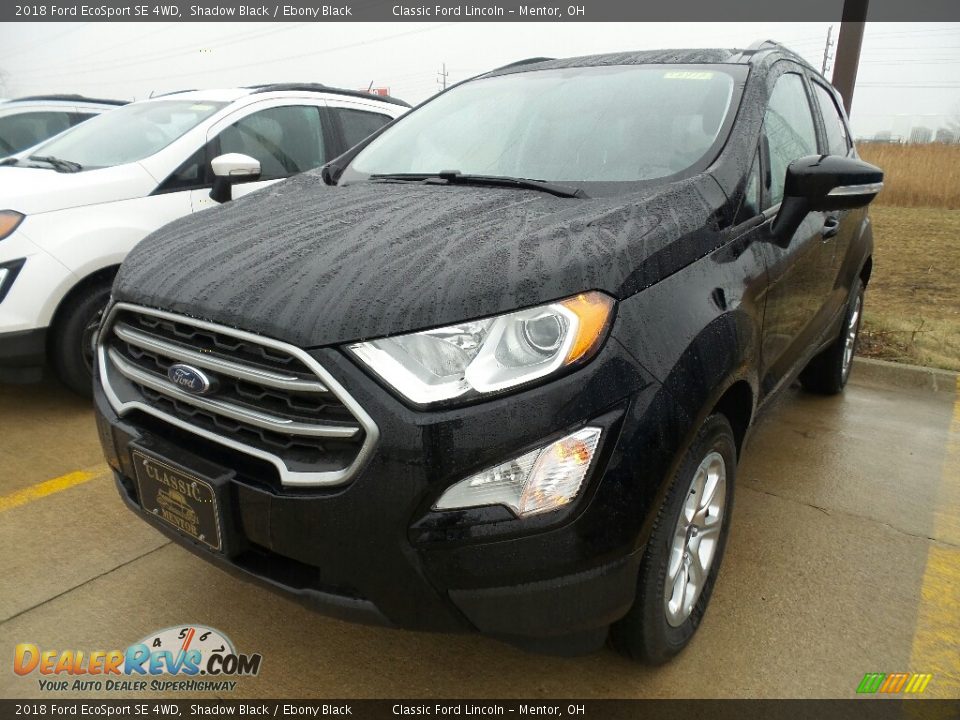 2018 Ford EcoSport SE 4WD Shadow Black / Ebony Black Photo #1