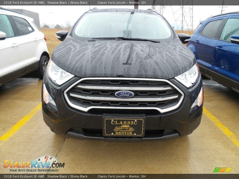 2018 Ford EcoSport SE 4WD Shadow Black / Ebony Black Photo #2