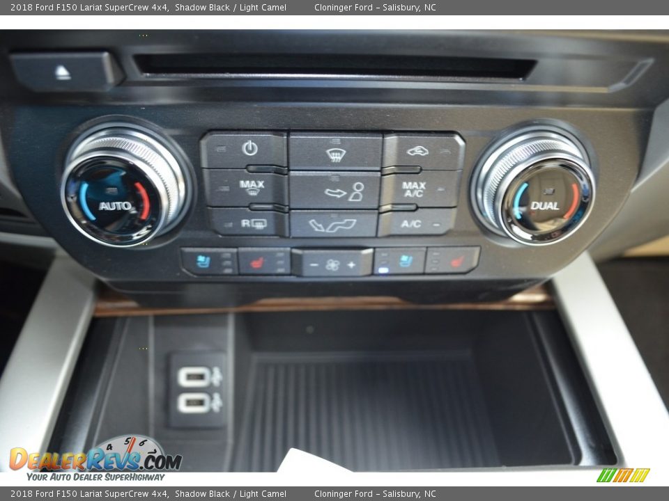 2018 Ford F150 Lariat SuperCrew 4x4 Shadow Black / Light Camel Photo #18