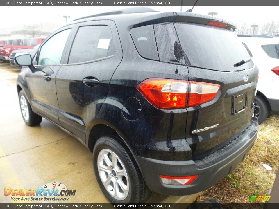 2018 Ford EcoSport SE 4WD Shadow Black / Ebony Black Photo #3