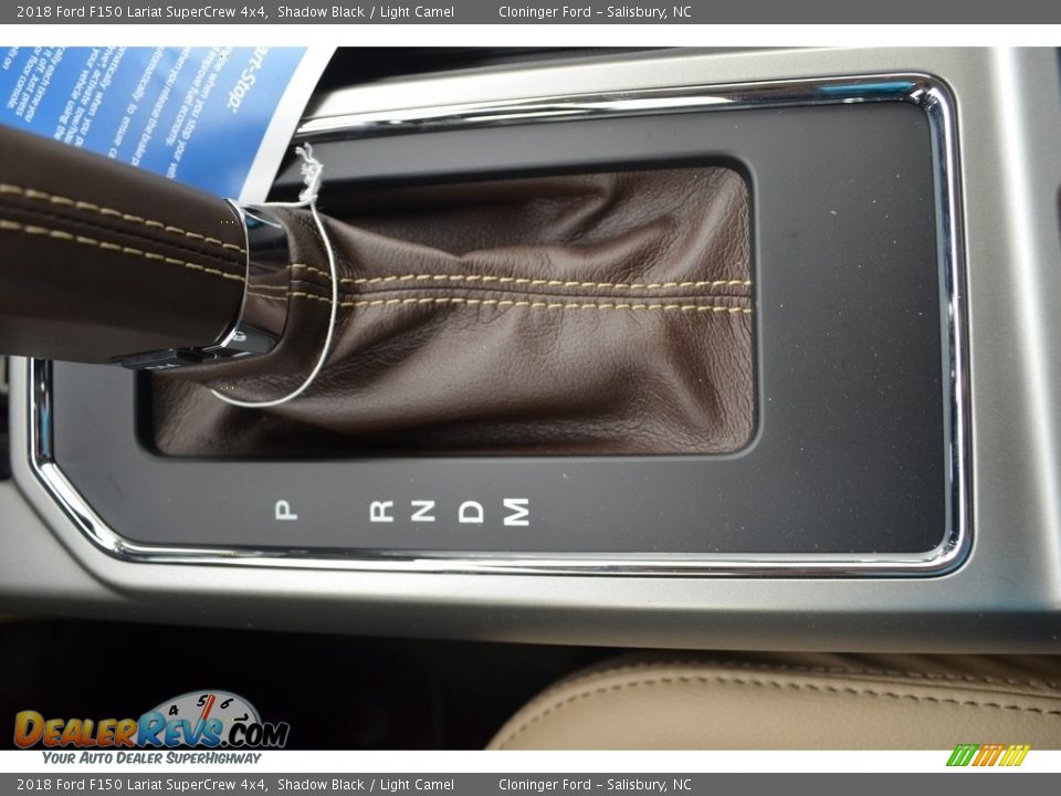 2018 Ford F150 Lariat SuperCrew 4x4 Shadow Black / Light Camel Photo #19