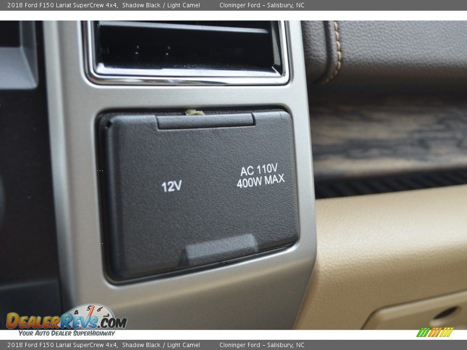 2018 Ford F150 Lariat SuperCrew 4x4 Shadow Black / Light Camel Photo #22